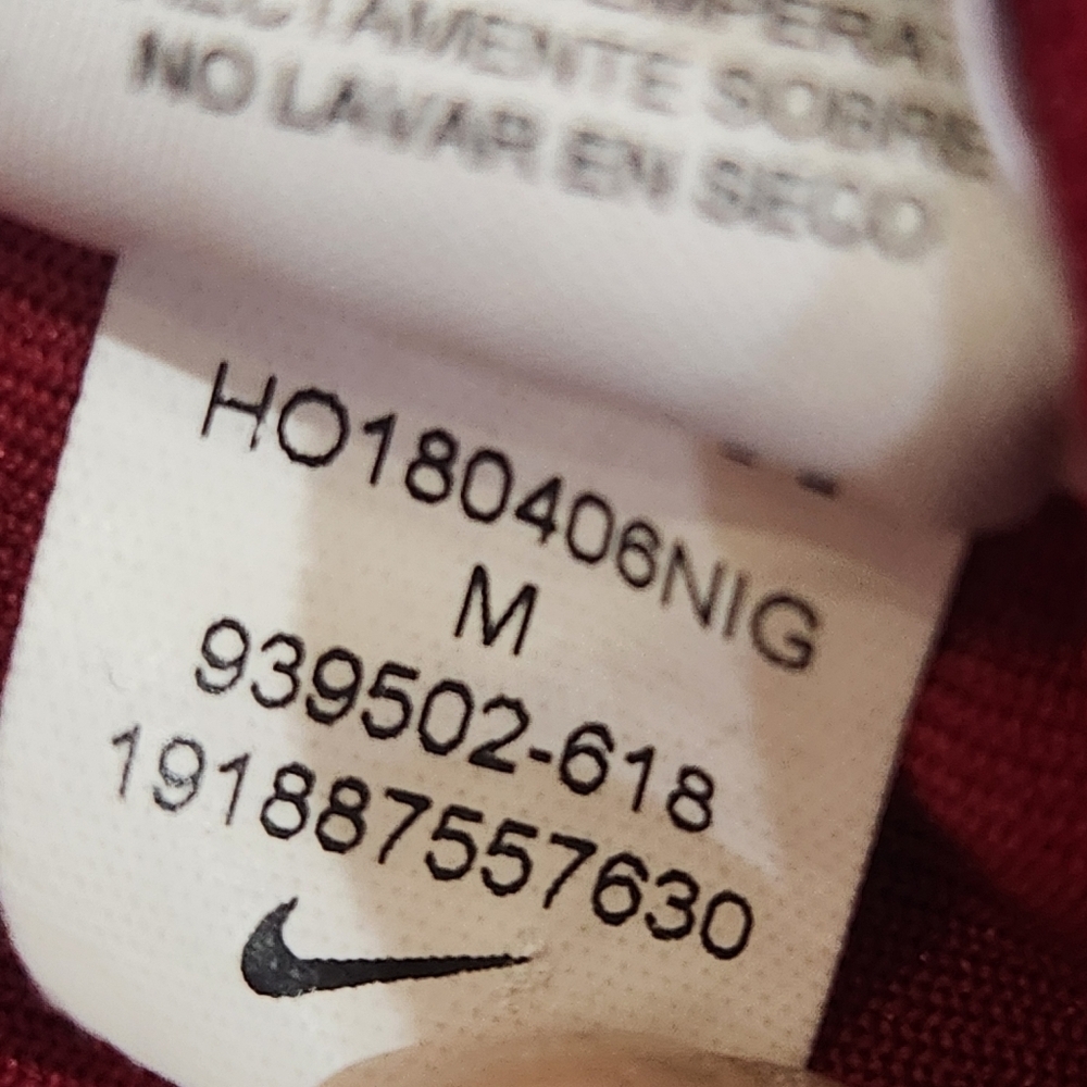 Nike Women’s Sportswear Velour Heritage Joggers Burgandy Red/Gold Womens Medium - Picture 7 of 8